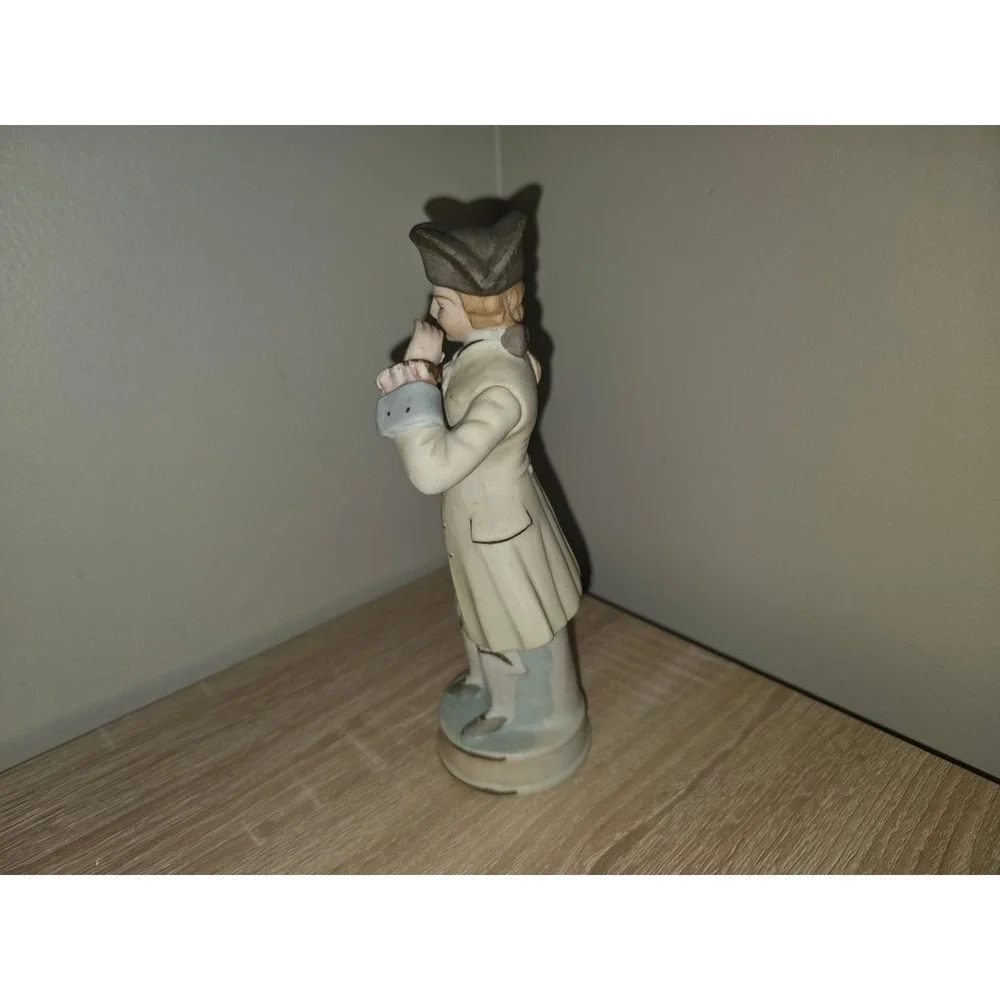 Vintage Occupied Japan Porcelain Colonial‎ Gentleman Figurine Tricorn Hat 1940s